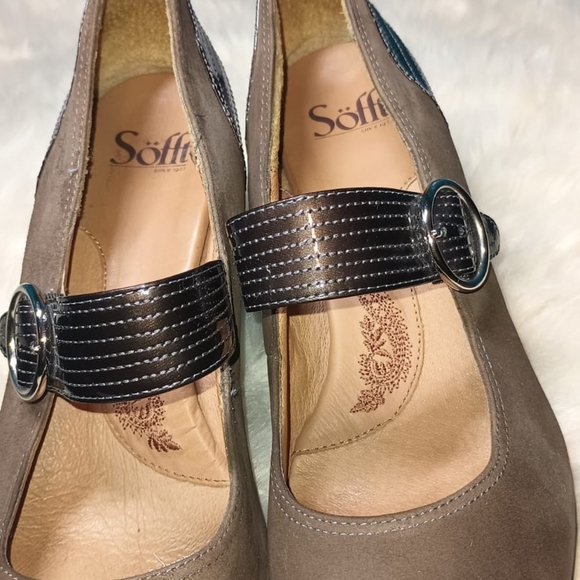 Elegant Brown Women's Shoes with Strap - Picture 3 of 5